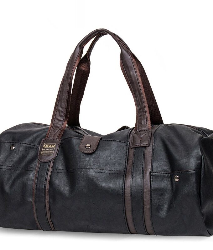 Leather Handbag Men Travel Bag Carry on Luggage Bags