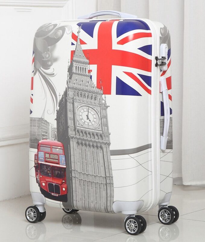 BeaSumore Personality British Style Rolling Luggage Spinner