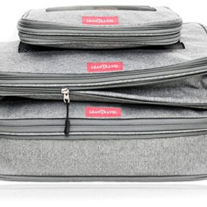 LeanTravel Compression Packing Cubes Luggage Organizers