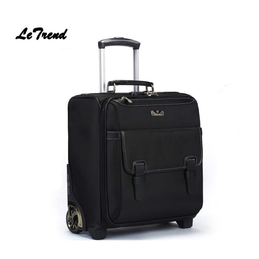 Letrend Caster Business Rolling Luggage Trolley Women