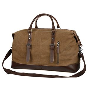 Vbiger Canvas Travel Duffel Tote Bag Vintage Travel Shoulder Bag