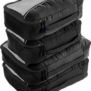 bago 4 Set Packing Cubes for Travel - Luggage & Bag Organizer