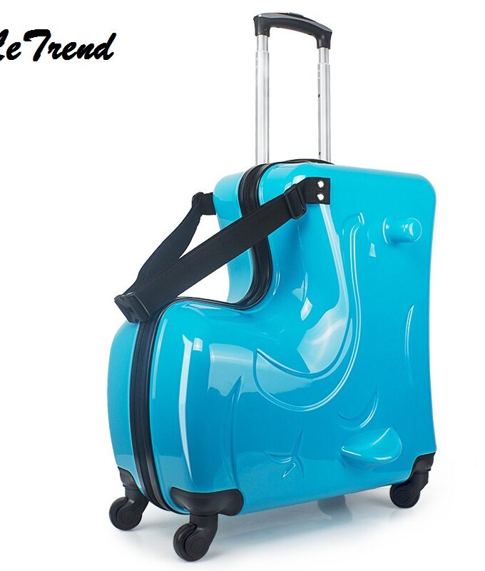 New Children Rolling Luggage Spinner inch Wheels Suitcase