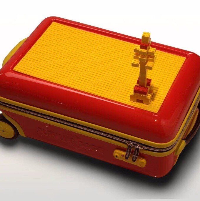 inch Kid Lego Rolling Luggage Spinner Carry Ons Storage Toys