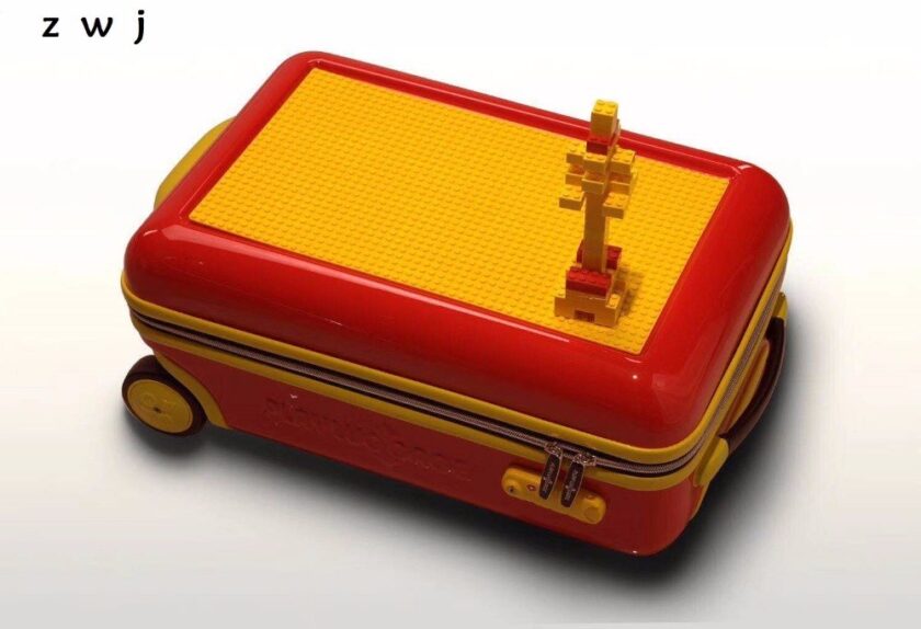 inch Kid Lego Rolling Luggage Spinner Carry Ons Storage Toys