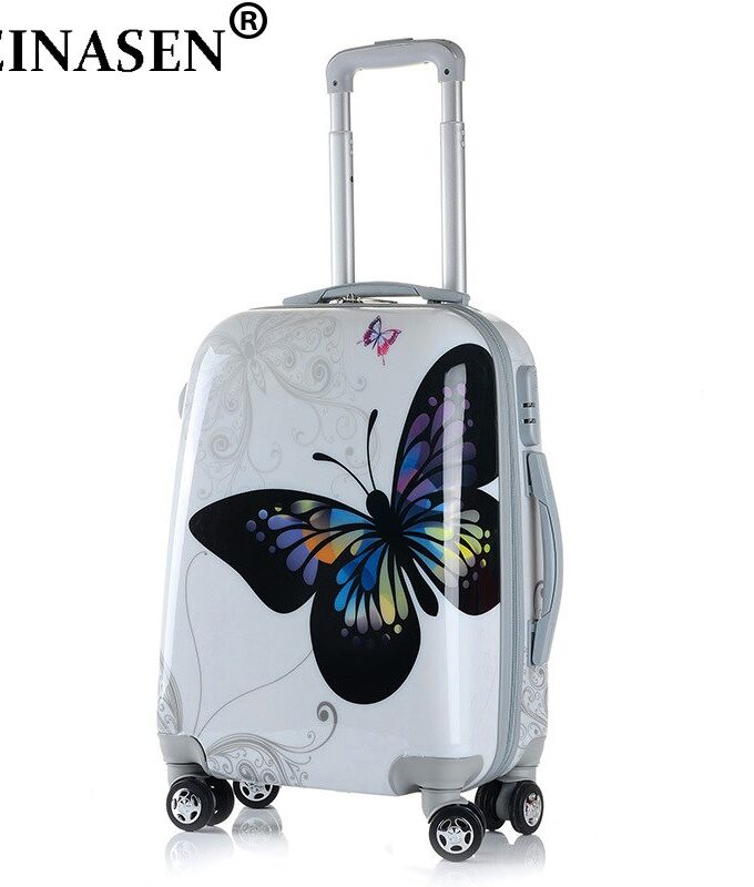 24 28 inch Cartoon Student Rolling Luggage Spinner