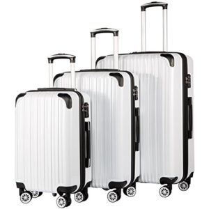 Coolife Luggage Expandable 3 Piece Sets