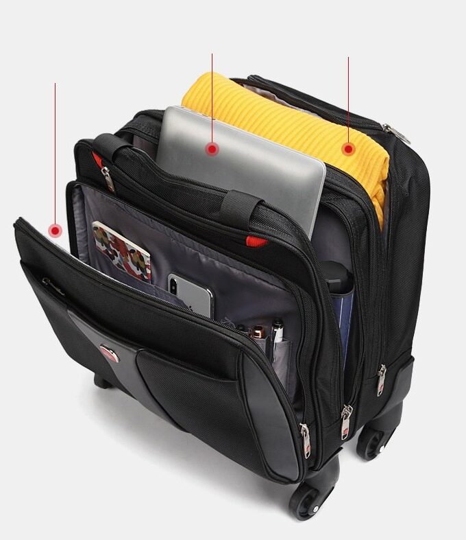 New Waterproof Multifunction Rolling Luggage