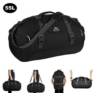 AIONE Travel Duffel Bag,Water-Resistant Gym Sports Backpack