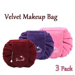 Superemed Makeup Velvet Bag - Portable Fashion Storage