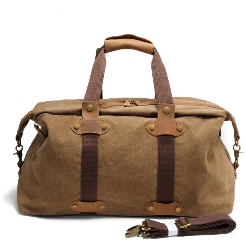 Men's Travel Bags Casual Canvas Carry on Luggage Bags Size:Length: 53 cm, width: 23 cm, High: 28 cm