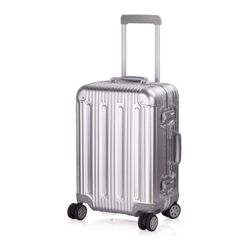 Aluminum Luggage Carry On Spinner Hard Shell Suitcase Review ...