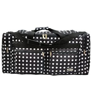 "E-Z Tote" Polka Dots Duffle Bag/Gym Bag/Travel Bag