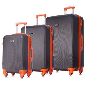 3 PC Luggage Set Durable Lightweight Hard Case