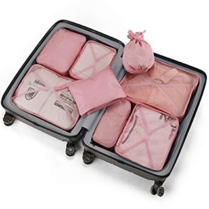 Travel Packing Cubes 8 Pcs Set, Luggage Packing Organizers