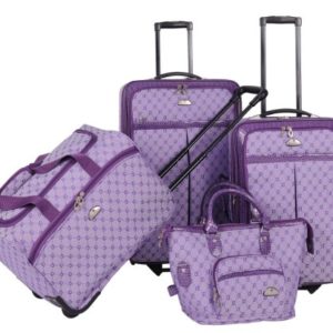 American Flyer Luggage Signature 4 Piece Set, Light Purple, One Size
