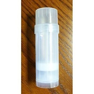 (24) Empty Clear Plastic Deodorant Containers - 2.2 Oz Cylinders