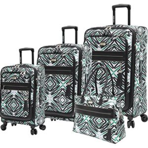 Steve Madden Tribal Luggage 4 Piece Expandable Suitcase