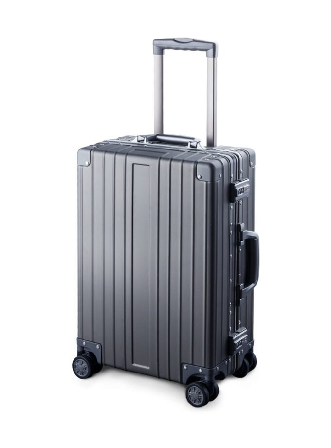 All Aluminum Luggage travel Carry On Spinner Hard Shell Suitcase