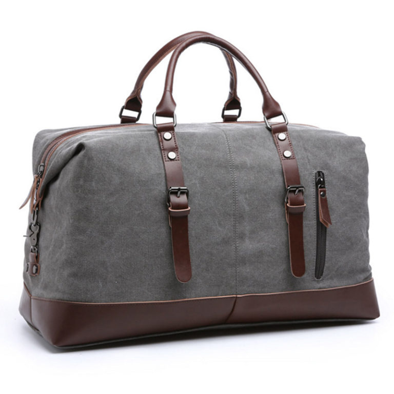 17 Hot Sale Canvas Leather Men Travel Bags Carry on Luggage Review ...