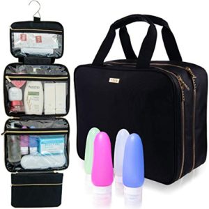 XL Hanging Travel Toiletry Bag: All-in-One Organizer