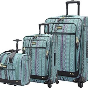 Steve Madden Luggage 3 Piece Softside Spinner Suitcase Set