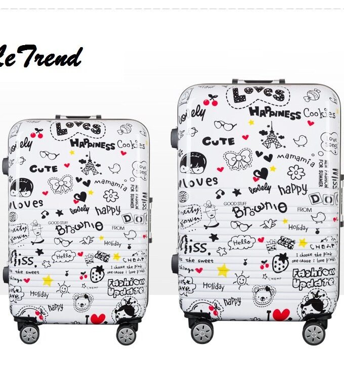 Children Carton Rolling Luggage Bussiness Travel Bag