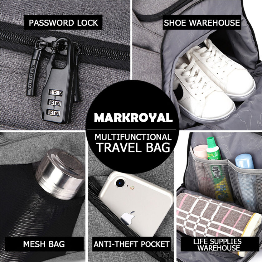 MARKROYAL Multifunctional Travel Bag Organizer Trolley Duffle bag