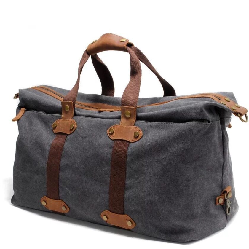 Men's Travel Bags Casual Canvas Carry on Luggage Bags Size:Length: 53 cm, width: 23 cm, High: 28 cm
