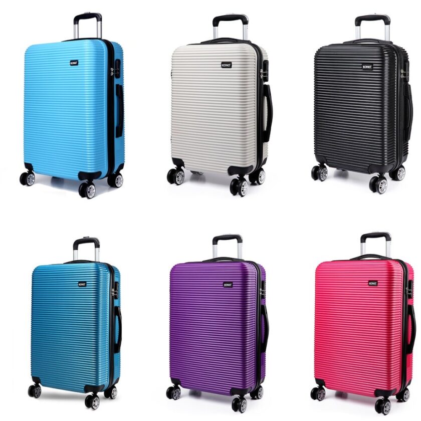 KONO Suitcase Rolling Hand Luggage Set Travel Bags Carry on Trolley Case