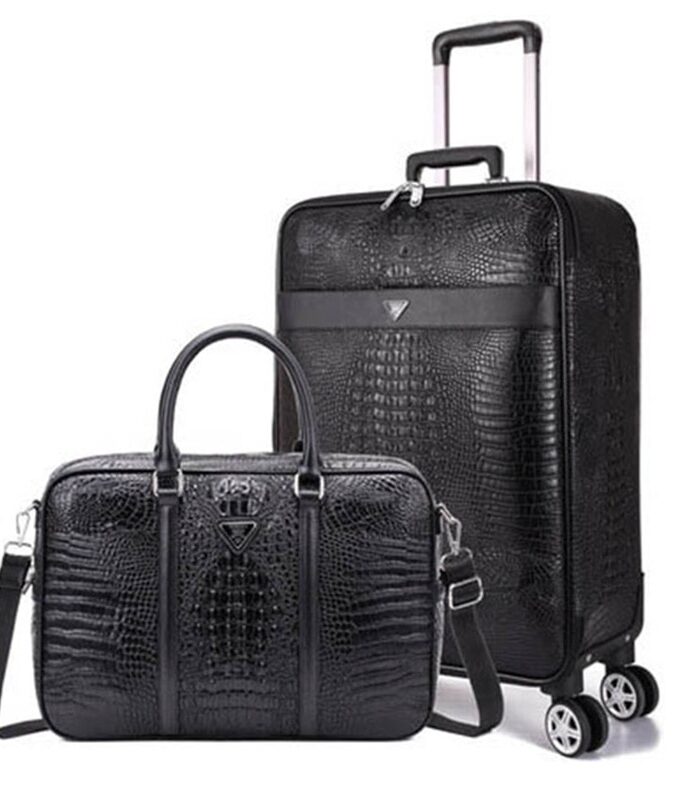 Luxury Travel Suitcase set Rolling Spinner Luggage Women Trolley case