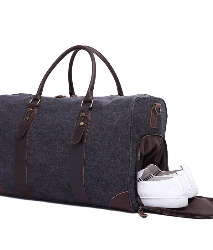 MCO 18 Vintage Waxed Canvas Men Travel Duffel Large