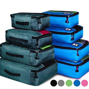 8 Set Packing Cubes, Travel Luggage Bags Organizers