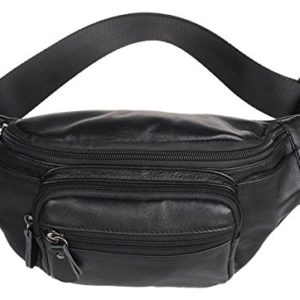Polare Genuine Leather Fanny Pack / Waist Bag / Organizer (Classic Style)