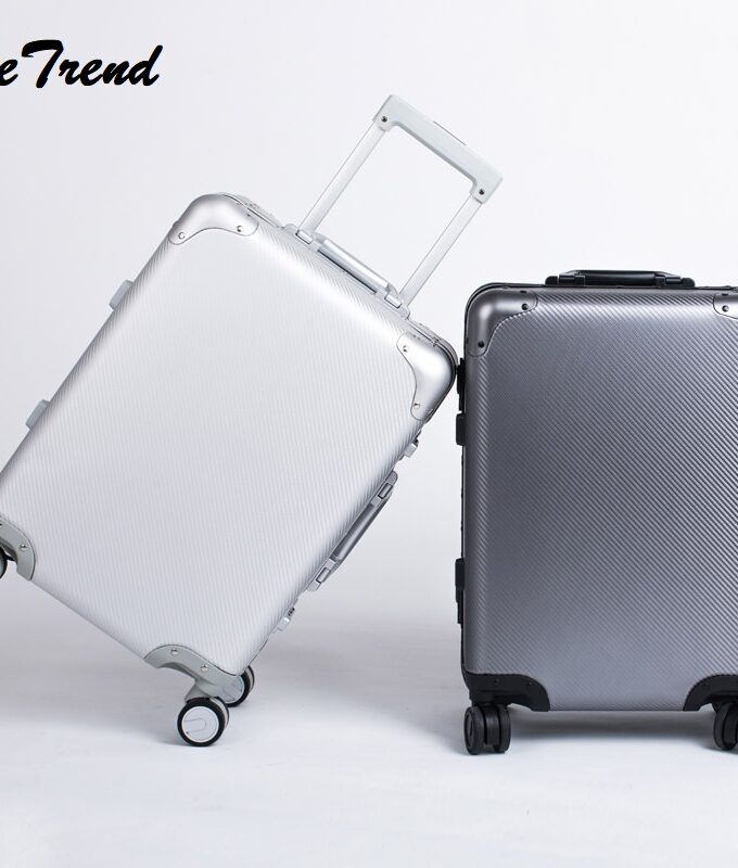 New 24 Inch Retro Rolling Luggage 100% Aluminium Trolley