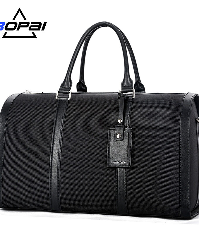 BOPAI New Designed Business Men Travel Bags Unisex Big Handbag