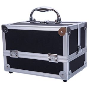 Kikole SM-2176 Aluminum Makeup Train Case