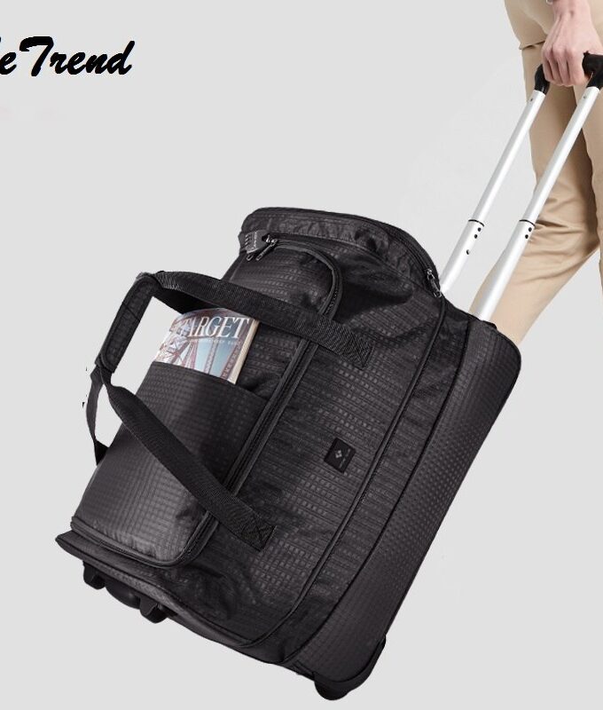 New Rolling Luggage 24 inch Extensible Backpack Travel Bag