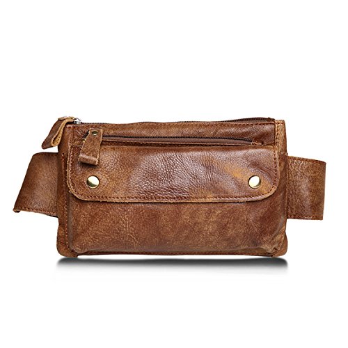 Jonon Unisex Genuine Leather Waist Bag Messenger Review ...