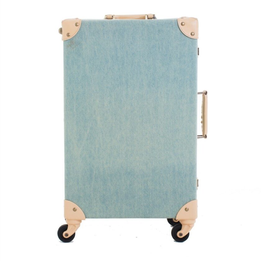 Fashion Vintage Suitcase Wheels PP+PU Leather Rolling Luggage