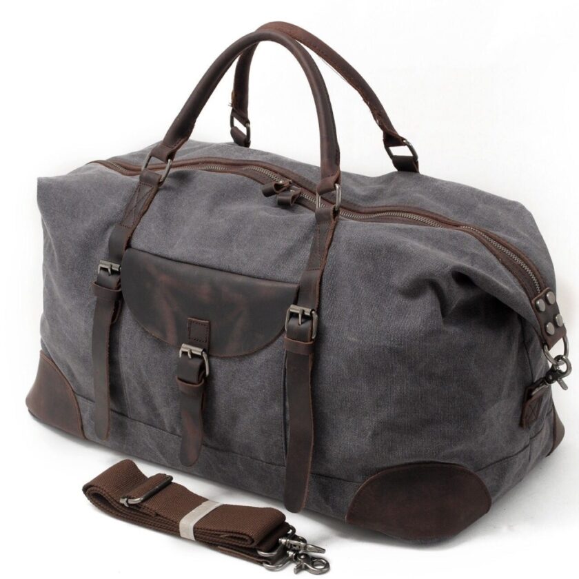 MESOUL Men Travel Bags hand luggage Canvas Duffle Bag