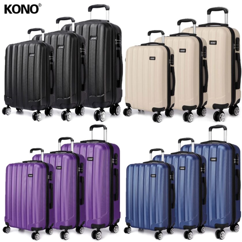 KONO Luggage Suitcase Travel Bags Rolling Hand Carry on