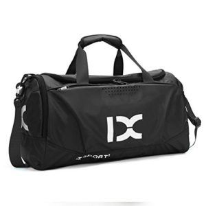 HUANGHENG Sports Gym Bag with Wet Pocket and Shoes Compartment