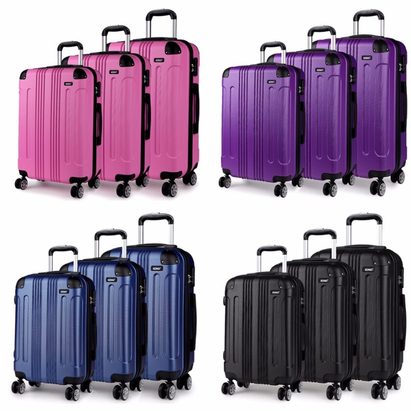 KONO Rolling Hand Luggage Suitcase Travel Bags Carry On Trolley Case