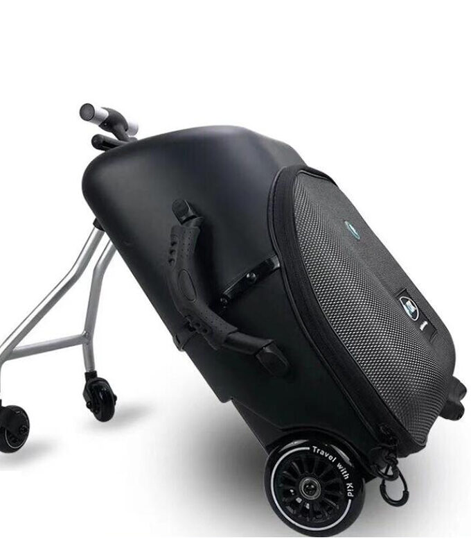 Kids scooter suitcase storage trolley luggage bag for children