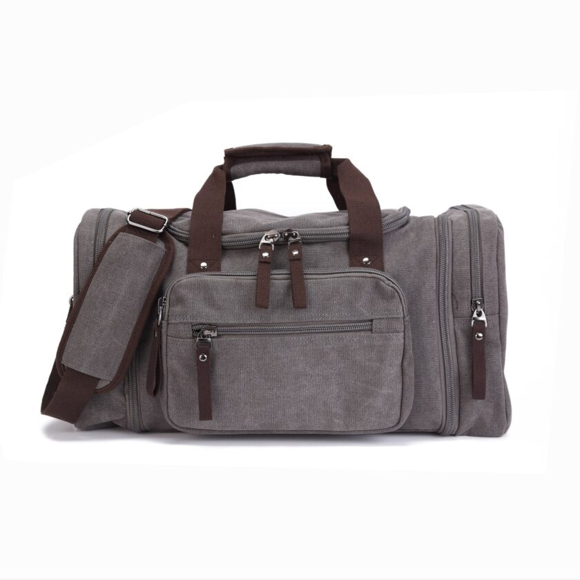 Men Duffel Bags Canvas Leather Men Travel Bags