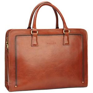 Banuce Vintage Full Grains Leather Briefcase