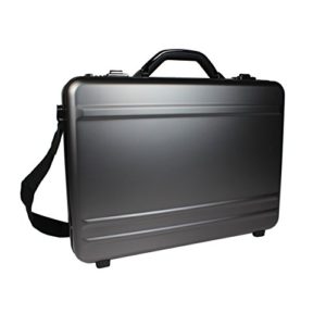Gun Metal Aluminum Laptop Attache Case Briefcase, Silver