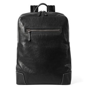 Entrepreneur Men's Backpack Genuine Leather for Casual Daypacks