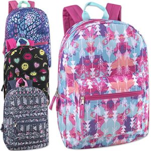 17 Inch Printed Backpacks For Boys & Girls Wholesale Bulk Case